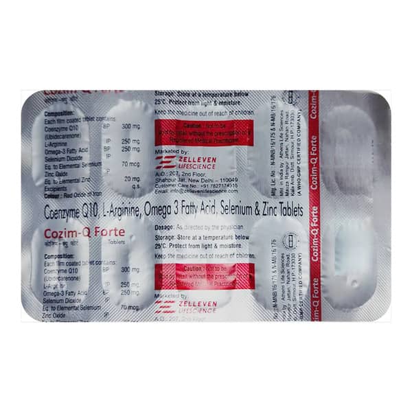 Cozim Q Forte Strip Of 10 Tablets