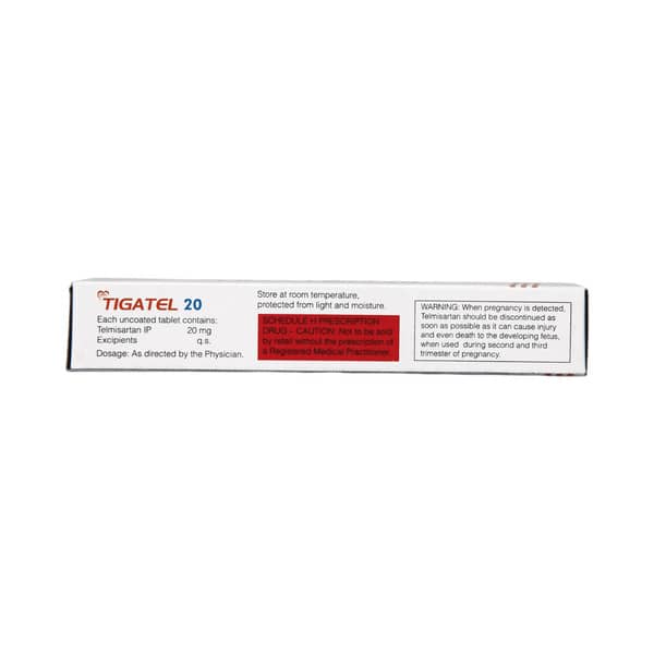 Tigatel 20mg Strip Of 10 Tablets