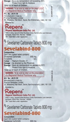 Sevelabind 800mg Strip Of 10 Tablets