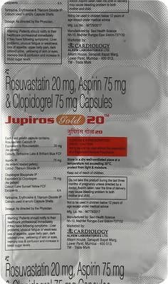 Jupiros Gold 20mg Strip Of 10 Capsules