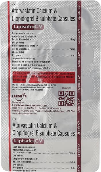 Lipisafe Cv 10Mg Strip Of 10 Capsules