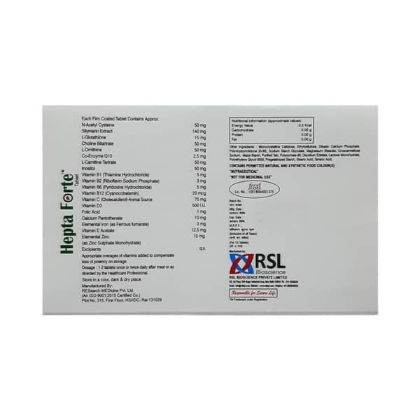 Hepta Forte Strip Of 10 Tablets