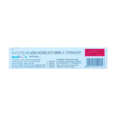 Vaxiflu 4 Pre Filled Syringe Of 0.5ml Vaccine