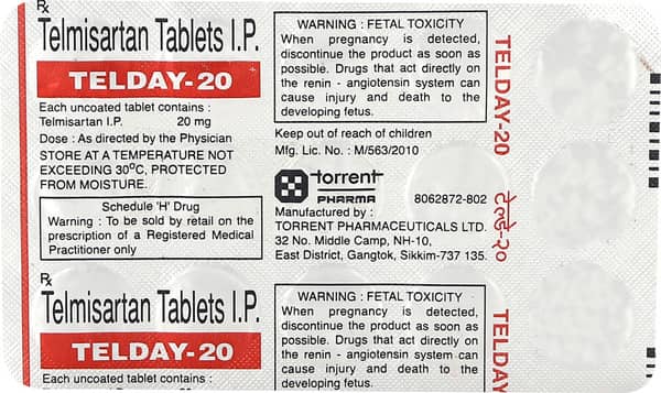 Telday 20mg Strip Of 15 Tablets