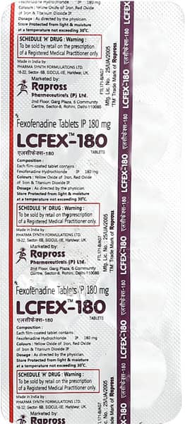 Lcfex 180Mg Strip Of 10 Tablets