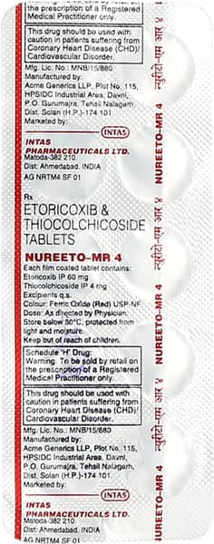 Nureeto Mr 4mg Strip Of 10 Tablets
