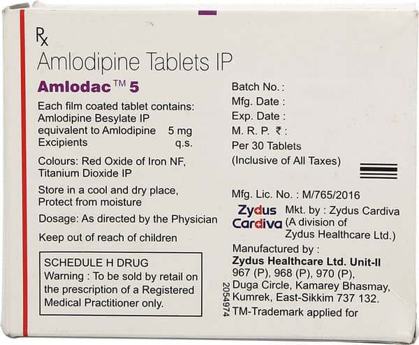 Amlodac 5 Tablet