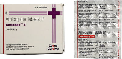 Amlodac 5mg Strip Of 30 Tablets