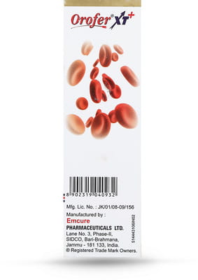 Orofer Xt Plus Orange Cool Flavour Bottle Of 200ml Suspension