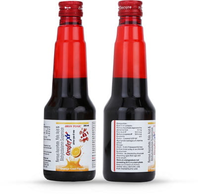 Orofer Xt Plus Orange Cool Flavour Bottle Of 200ml Suspension