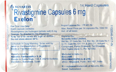 Exelon 6mg Strip Of 14 Capsules