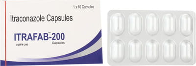 Itrafab 200mg Strip Of 10 Capsules