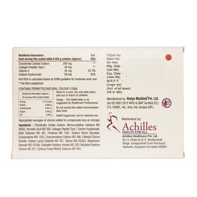 Tendoachilles Strip Of 10 Tablets