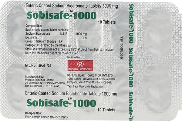 Sobisafe 1000mg Strip Of 10 Tablets