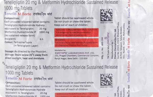 Tenefit M Forte Strip Of 10 Tablets