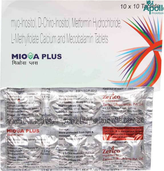 Miova Plus Strip Of 10 Tablets