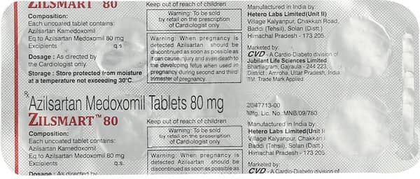 Zilsmart 80Mg Strip Of 10 Tablets