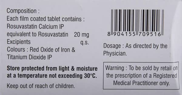 Revostat 20mg Strip Of 10 Tablets