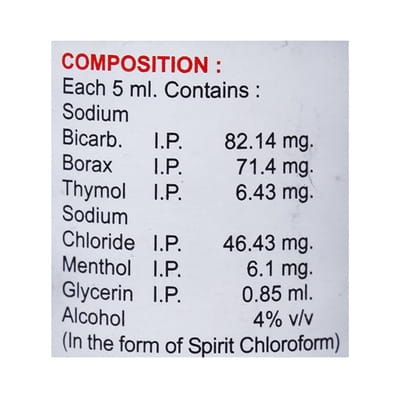 Alkathymol Bottle Of 112ml Gargle And Mouth Wash