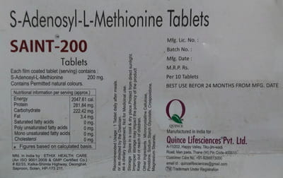 Saint 200mg Strip Of 10 Tablets