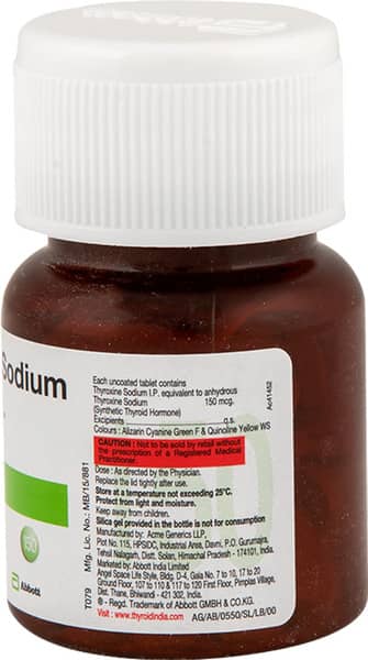 Thyronorm 150mcg Bottle Of 120 Tablets