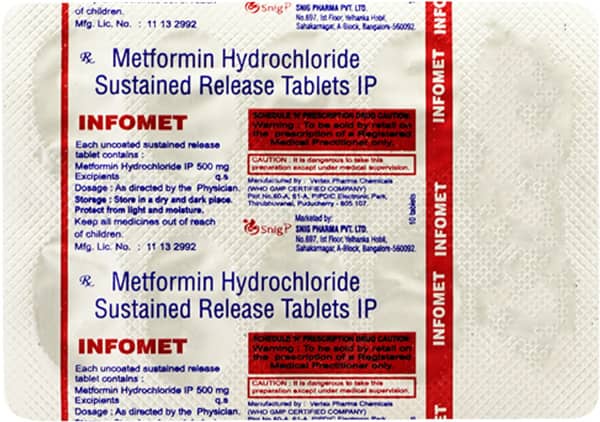 Infomet 500mg Strip Of 10 Tablets