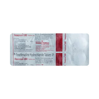 Fexonus 180mg Strip Of 10 Tablets