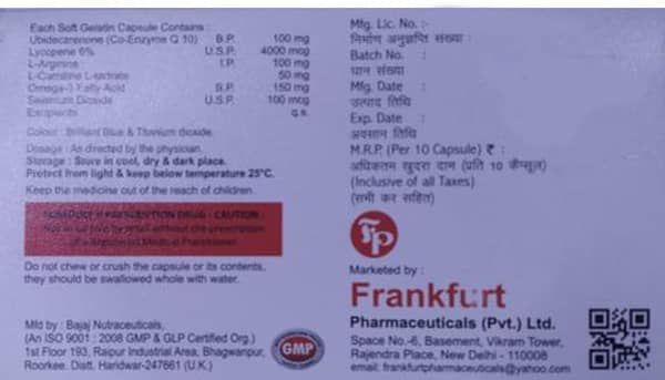 Con Q 10 Strip Of 10 Softgel Capsules