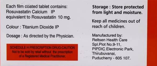 Rosbest 10Mg Strip Of 10 Tablets