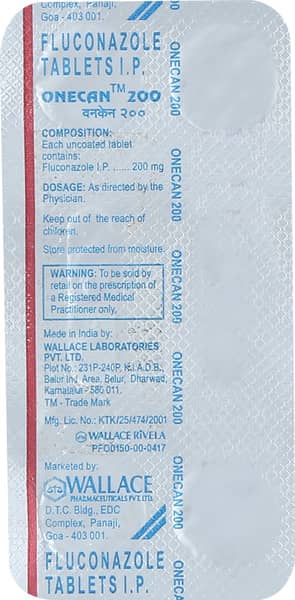Onecan 200mg Strip Of 4 Tablets