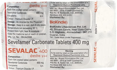 Sevalac 400mg Strip Of 10 Tablets