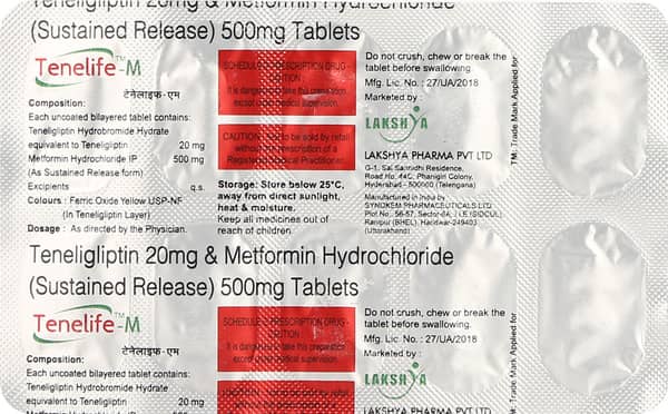Tenelife M 20mg Strip Of 10 Tablets