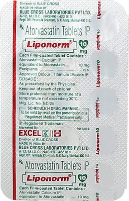 Liponorm 10mg Strip Of 15 Tablets
