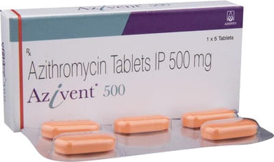 Azivent 500mg Strip Of 5 Tablets