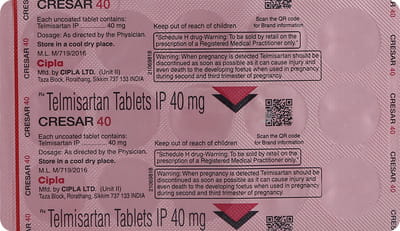 Cresar 40mg Strip Of 15 Tablets