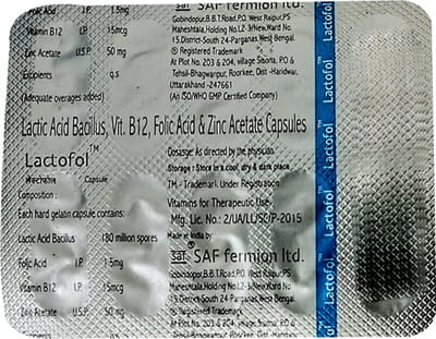 Lactofol Strip Of 10 Capsules