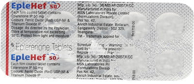 Eplehef 50mg Strip Of 10 Tablets