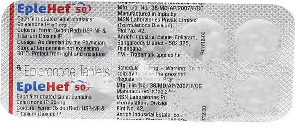 Eplehef 50mg Strip Of 10 Tablets