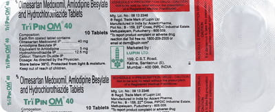 Tripin Om 40mg Strip Of 10 Tablets