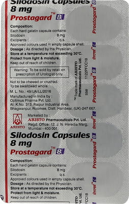 Prostagard 8mg Strip Of 10 Capsules