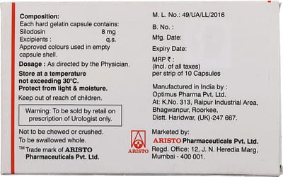 Prostagard 8mg Strip Of 10 Capsules