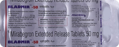 Bladmir 50mg Strip Of 10 Tablets