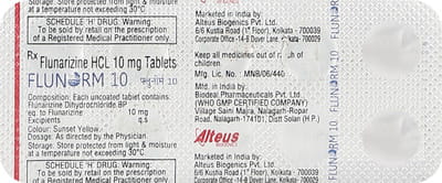 Flunorm 10mg Strip Of 10 Tablets