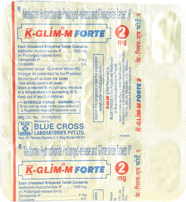 K Glim M Forte 2mg Strip Of 15 Tablets