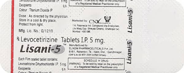 Lisani 5mg Strip Of 10 Tablets