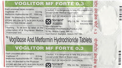 Voglitor Mf Forte 0.3mg Strip Of 10 Tablets