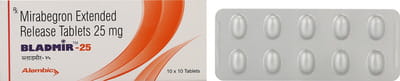 Bladmir 25mg Strip Of 10 Tablets