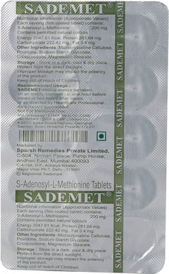 Sademet 200mg Strip Of 10 Tablets