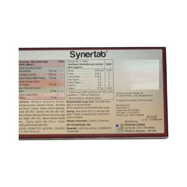 Synertab Strip Of 10 Tablets