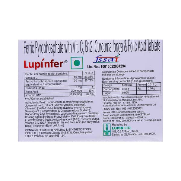 Lupinfer Strip Of 10 Tablets